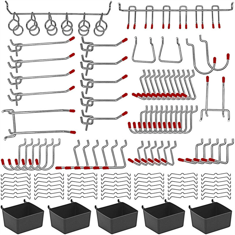 114 Pcs Set Pengait Pegboard L - Workshop Tools On Wall ulasan dan harga