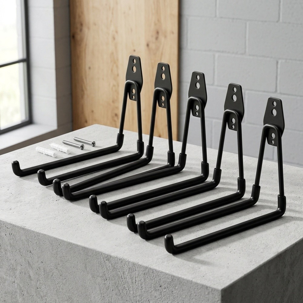 Gantungan Dinding Baja Hitam 7 - Workshop Tools Hanging ulasan dan harga