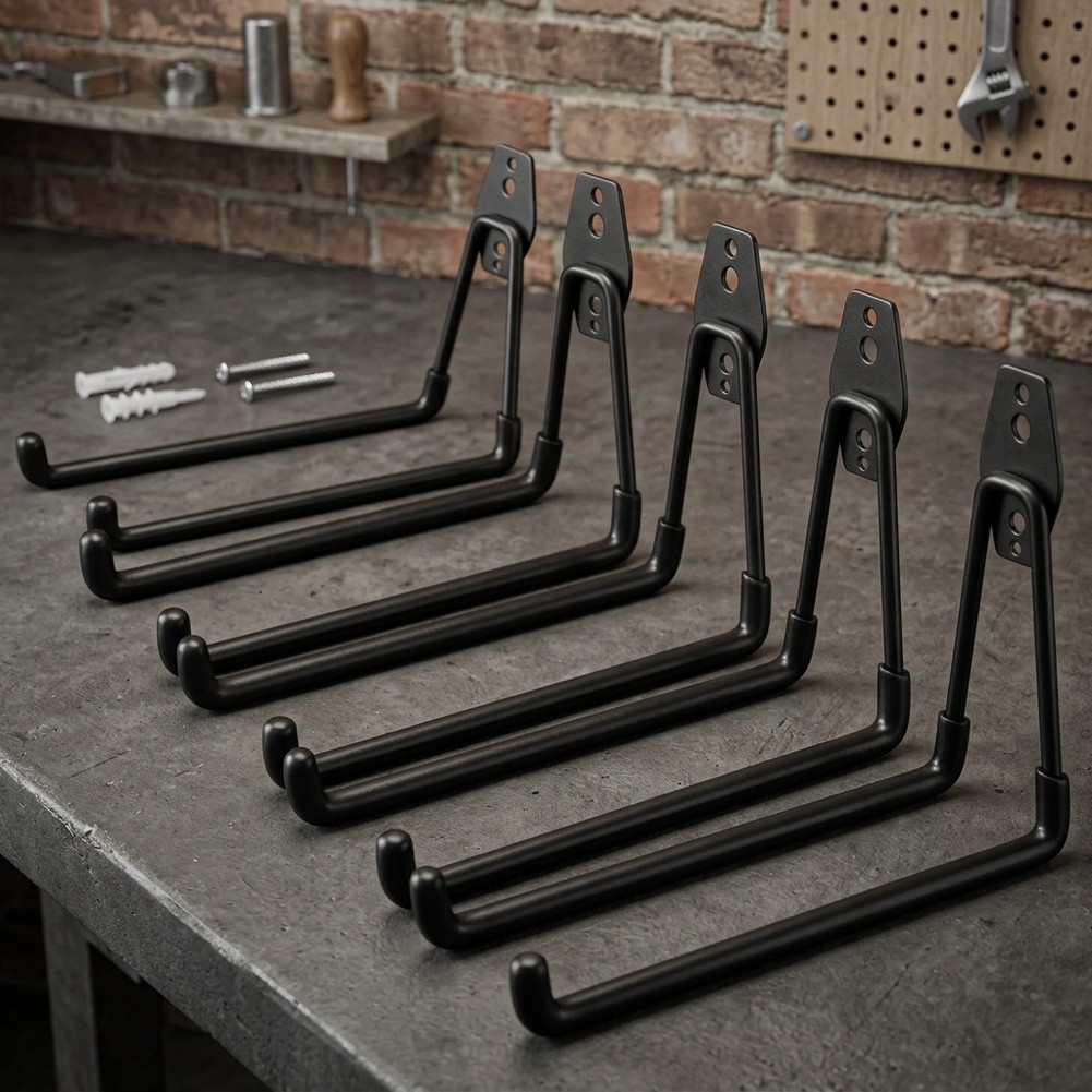 Gantungan Dinding Baja Hitam 7 - Workshop Tools Hanging ulasan dan harga
