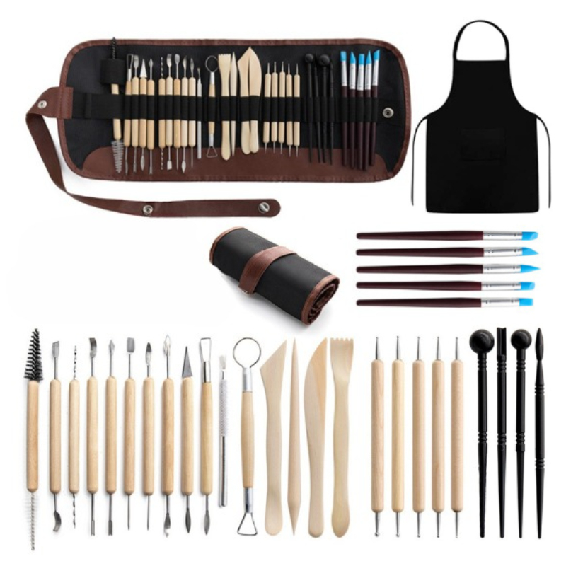 Set alat keramik 32 buah/Tanah - Tools Qa ulasan dan harga