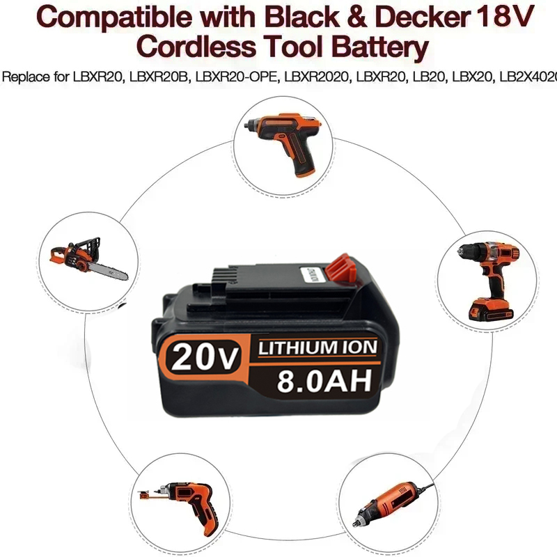 3.0Ah-8.0Ah untuk Baterai Peng - Black+Decker Tool Cordless ulasan dan harga